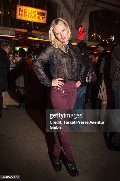 Eva Hassmann attends the 'Honig im Kopf' Premiere party at Neue Heimat on December 15, 2014 in Berlin, Germany.