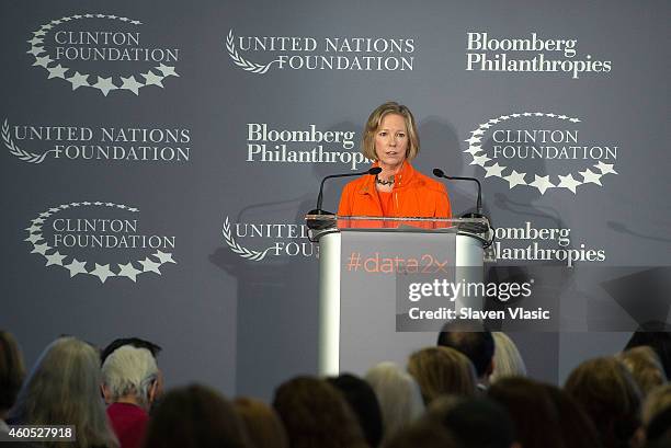 United Nations Foundation President and CEO Kathy Calvin attends Data2X, discussion on the vital role data plays in closing gender gaps, and how lack...