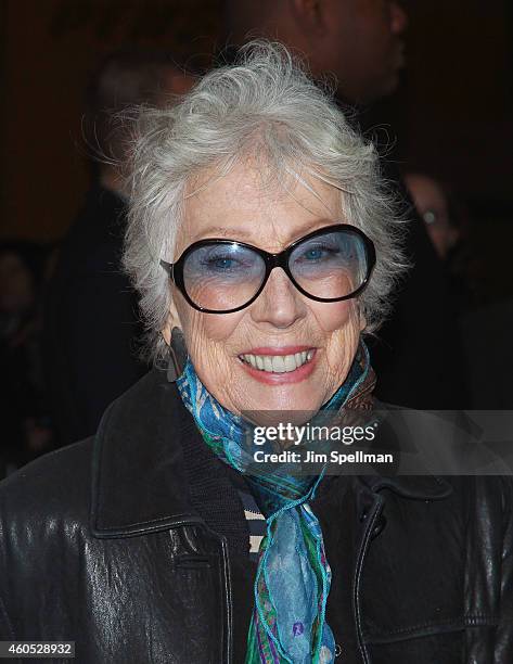 Artist Margaret Keane attends the "Big Eyes" New York premiere at Museum of Modern Art on December 15, 2014 in New York City.