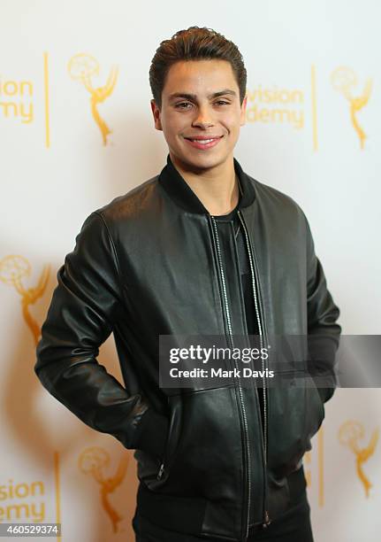 Actor Jake T. Austin attends the Television Academy Presents An Evening With 'The Fosters' held at the El Portal Theatre on December 15, 2014 in...