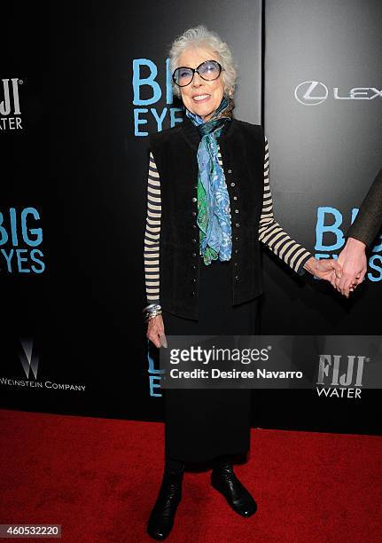 Artist Margaret Keane attends "Big Eyes" New York Premiere at Museum of Modern Art on December 15, 2014 in New York City.