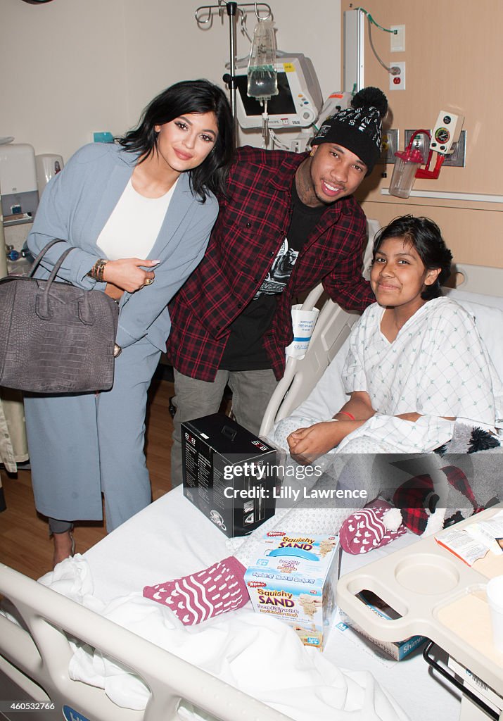 LA Gear Presents Teen Impact Holiday Party Hosted By Tyga At Childrens Hospital LA