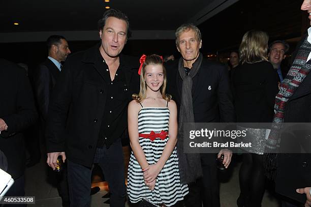 John Corbett, Delaney Raye and Michael Bolton attend the "Big Eyes" New York Premiere - After Party at Kappo Masa on December 15, 2014 in New York...