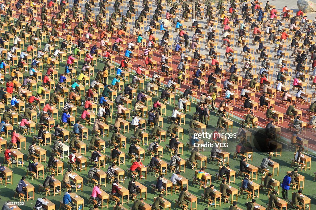 Over Twelve Thousands Students Test In Baoji Playground