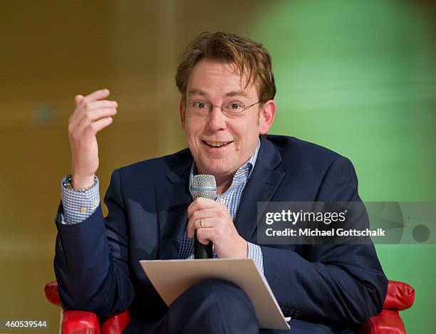 Berlin, Germany Thymian Bussemer, scientist of communication, attends a panel discussion 'Philosophy Meets Politics XIV' in headquarters of SPD party...