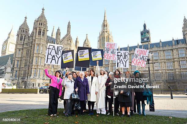 Stars of West End musical "Made In Dagenham" including Gemma Arterton , Isla Blair, Sophie Louise Dann, Sophie Stanton and Sophie Isaacs join...