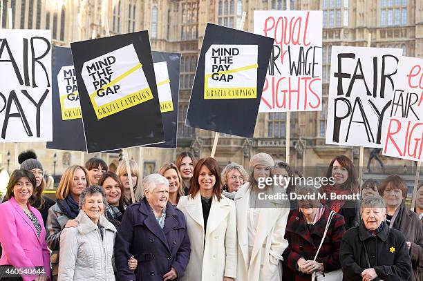 Stars of West End musical "Made In Dagenham" including Gemma Arterton , Isla Blair, Sophie Louise Dann, Sophie Stanton and Sophie Isaacs join...