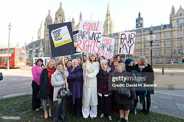 Stars of West End musical "Made In Dagenham" including Gemma Arterton , Isla Blair, Sophie Louise Dann, Sophie Stanton and Sophie Isaacs join...