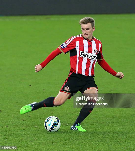 Martin Smith of Sunderland during the Premier League International Cup match between Sunderland U21 and Villarreal U21 at the Stadium of Light on...