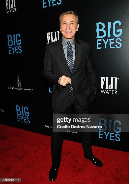 Actor Christoph Waltz attends "Big Eyes" New York Premiere at Museum of Modern Art on December 15, 2014 in New York City.