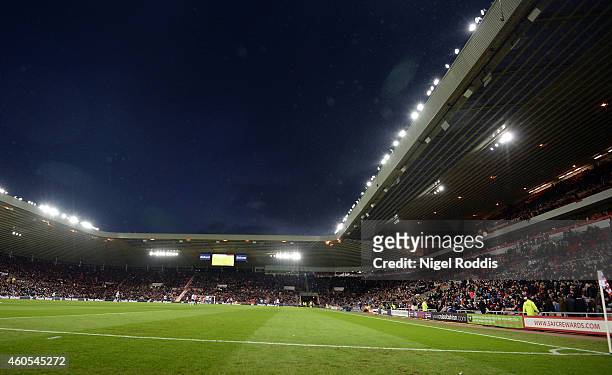 General view of the stadium during the Premier League Football match between Sunderland and West Ham United at Stadium of Light on December 13, 2014...