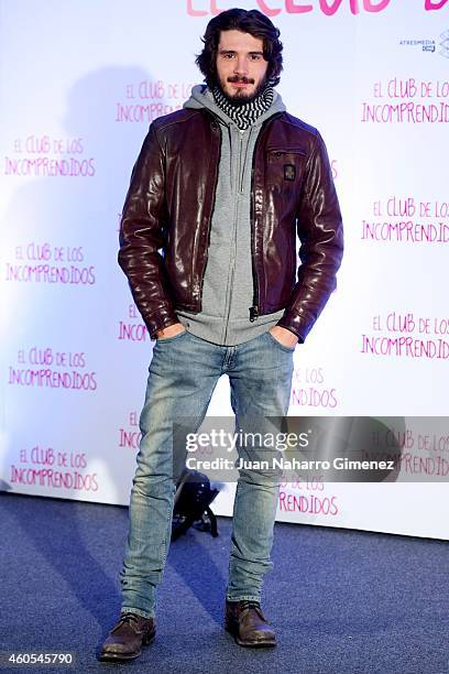 Yon Gonzalez attends "El Club de los Incomprendidos" photocall at the ME Hotel on December 16, 2014 in Madrid, Spain