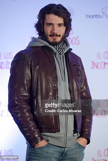 Spanish actor Yon Gonzalez attends "El Club de los Incomprendidos" photocall at the ME Hotel on December 16, 2014 in Madrid, Spain