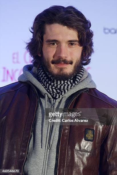 Spanish actor Yon Gonzalez attends "El Club de los Incomprendidos" photocall at the ME Hotel on December 16, 2014 in Madrid, Spain