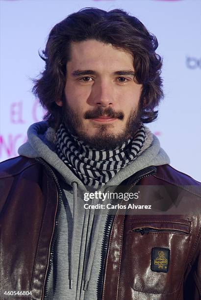 Spanish actor Yon Gonzalez attends "El Club de los Incomprendidos" photocall at the ME Hotel on December 16, 2014 in Madrid, Spain