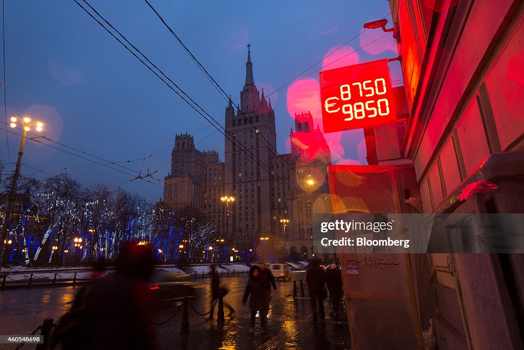 Ruble Sinks To 80 A Dollar Defying Surprise Russia Rate Increase