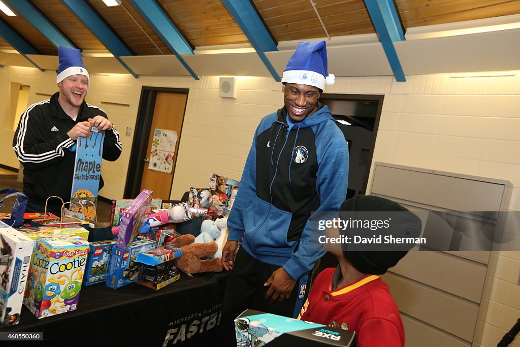 Thaddeus Young Delivers Donated Holiday Toys