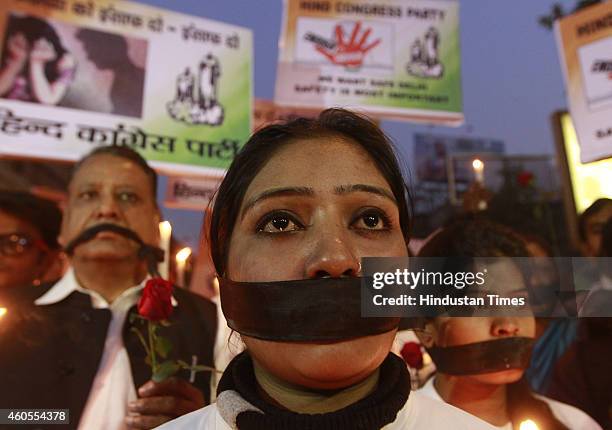 People lit candles and held solidarity marches in remembrance of the horrific December 16 Delhi gang-rape that shook the nation at the munirka bus...