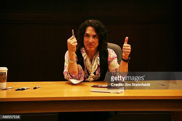 Paul Stanley book signing at Barnes & Noble at The Grove in Los Angeles, California on April 16, 2014.