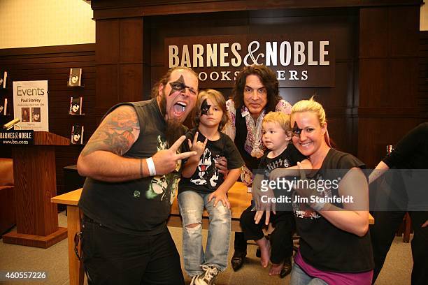 Fans at the Paul Stanley book signing at Barnes & Noble at The Grove in Los Angeles, California on April 16, 2014.