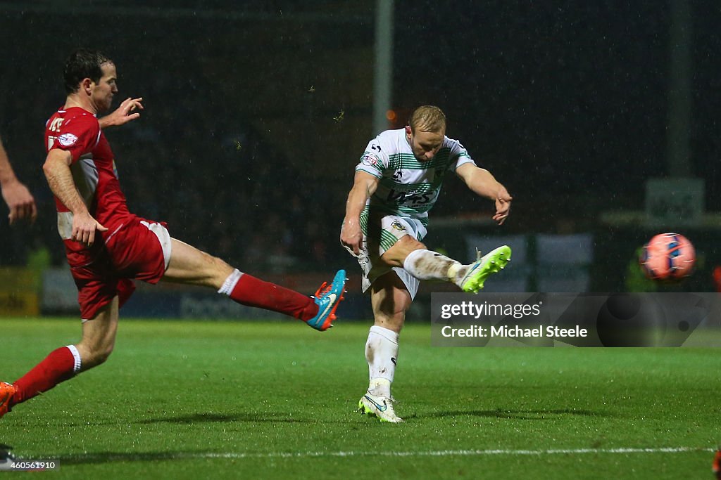 Yeovil Town v Accrington Stanley - FA Cup Second Round Replay