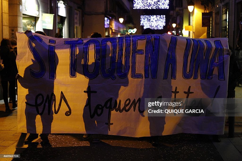 SPAIN-TERROR-POLICE-DEMO