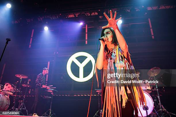 Yelle performs at La Gaite Lyrique on December 16, 2014 in Paris, France.