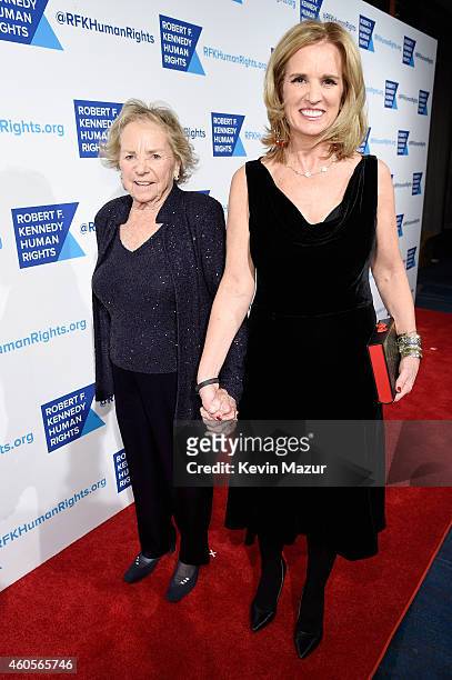 Ethel Kennedy and writer Kerry Kennedy attend the RFK Ripple Of Hope Gala at Hilton Hotel Midtown on December 16, 2014 in New York City.