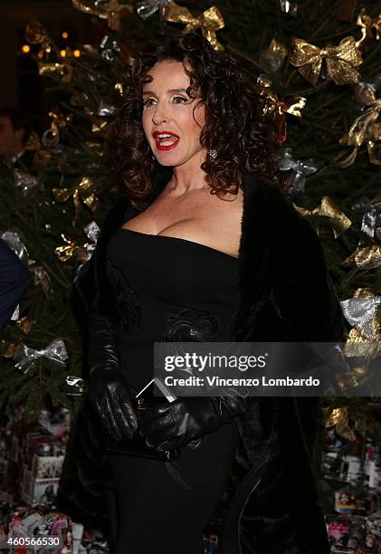 Gabriella Dompe attends the "Fondazione IEO - CCM" Christmas Dinner For on December 16, 2014 in Monza, Italy.