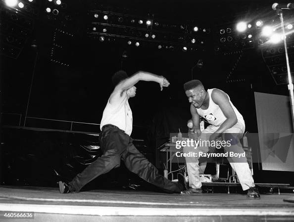 Rappers Kid and Play of Kid-N-Play performs at Kemper Arena in Kansas ...
