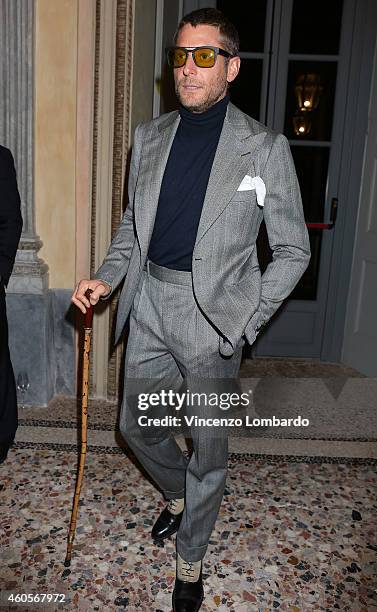 Lapo Elkann attends the "Fondazione IEO - CCM" Christmas Dinner For on December 16, 2014 in Monza, Italy.