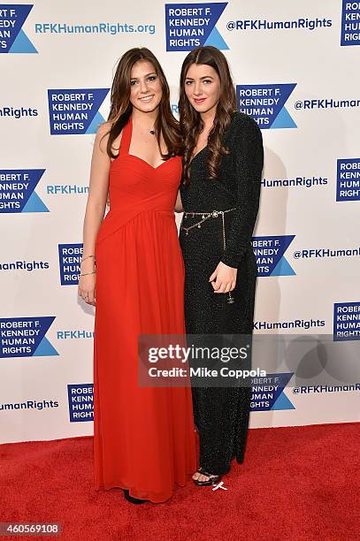 Michaela Kennedy Cuomo and Mariah Kennedy Cuomo attend the RFK Ripple Of Hope Gala at Hilton Hotel Midtown on December 16, 2014 in New York City.