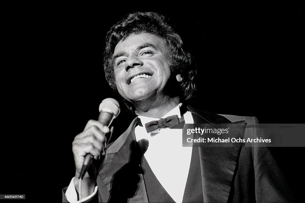 Tony Mathis Singer Singer Johnny Mathis performs live circa 1979 in Los Angeles,... News ...