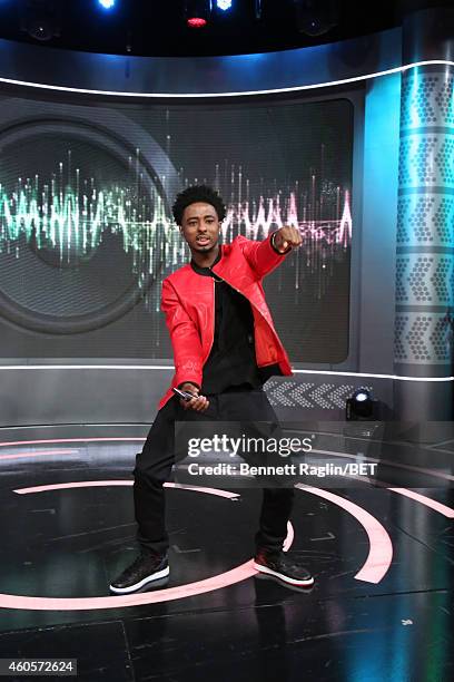 Park host Shorty da Prince attends 106 & Park at BET studio on December 15, 2014 in New York City.