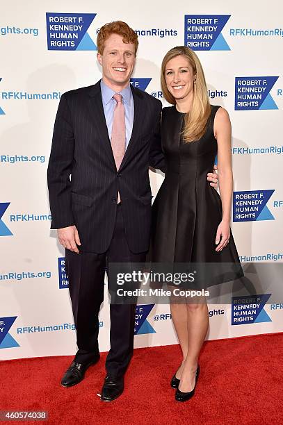 Joseph Kennedy III and Lauren Anne Birchfield attend the RFK Ripple Of Hope Gala at Hilton Hotel Midtown on December 16, 2014 in New York City.