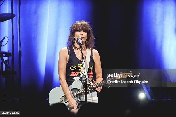 Chrissie Hynde performs on stage at KOKO on December 16, 2014 in London, United Kingdom.