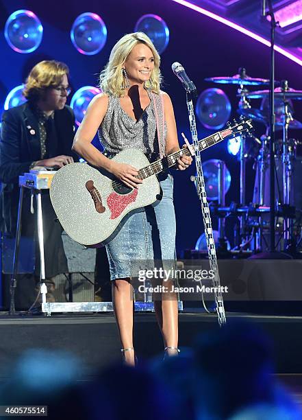 Miranda Lambert performs at the 2014 American Country Countdown Awards at Music City Center on December 15, 2014 in Nashville, Tennessee.