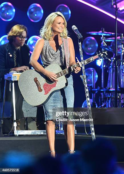 Miranda Lambert performs at the 2014 American Country Countdown Awards at Music City Center on December 15, 2014 in Nashville, Tennessee.