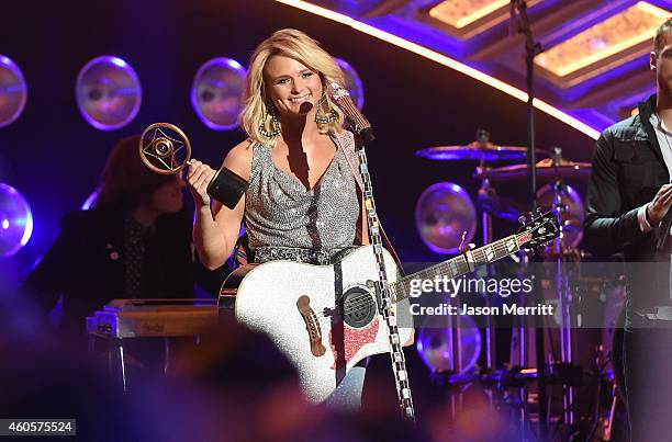 Miranda Lambert performs at the 2014 American Country Countdown Awards at Music City Center on December 15, 2014 in Nashville, Tennessee.