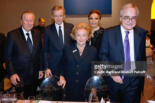 Bruno Roger, Owner of LVMH Luxury Group Bernard Arnault, President of the 'Claude Pompidou Foundation' Bernadette Chirac, HIH Empress Farah Pahlavi...