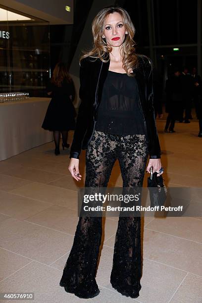 Ursula Parker attends the 'Fondation Claude Pompidou' : Charity Party at Fondation Louis Vuitton on December 16, 2014 in Paris, France.