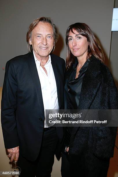 Alexandre Arcady and Sabrina Guigui attend the 'Fondation Claude Pompidou' : Charity Party at Fondation Louis Vuitton on December 16, 2014 in Paris,...