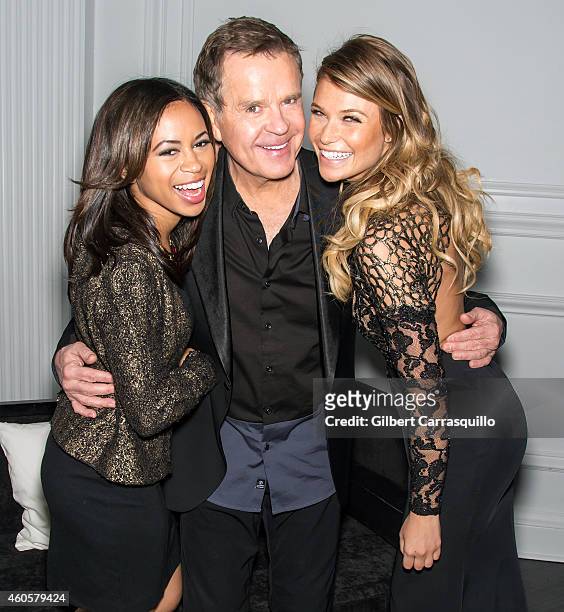 Co-hosts of 'Good Day' Philadelphia Alex Holley, Mike Jerrick and Model Samantha Hoopes attend Philadelphia Style's 2014 Holiday Issue Celebration at...