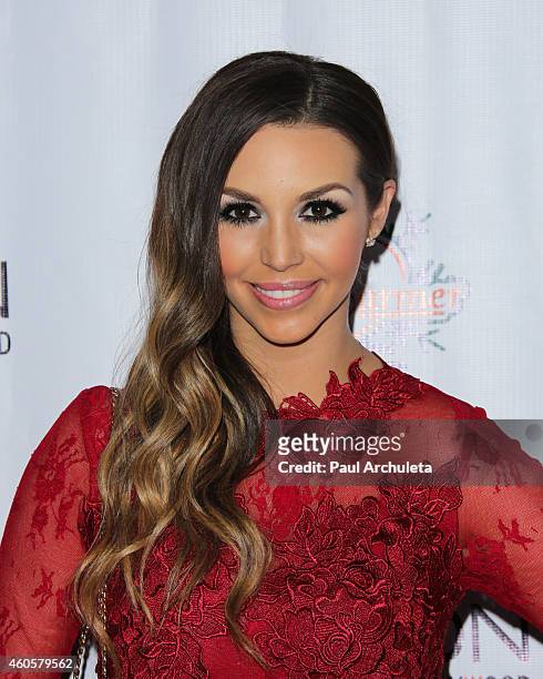 Actress Scheana Marie attends the BenchWarmer 10th annual Winter Wonderland Toys For Tots Christmas Celebration at Station Hollywood at W Hollywood...