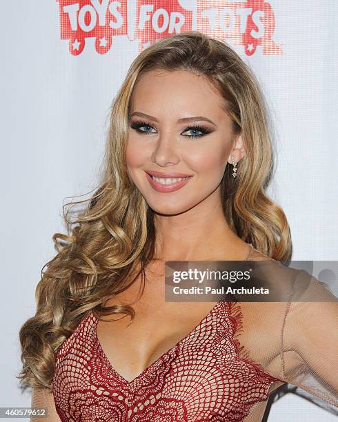 Playboy Playmate Tiffany Toth attends the BenchWarmer 10th annual Winter Wonderland Toys For Tots Christmas Celebration at Station Hollywood at W...