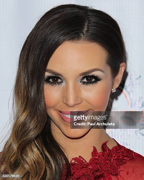 Actress Scheana Marie attends the BenchWarmer 10th annual Winter Wonderland Toys For Tots Christmas Celebration at Station Hollywood at W Hollywood...