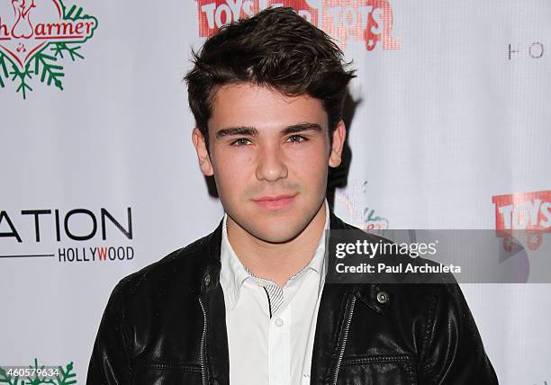 Actor Jake Vitta attends the BenchWarmer 10th annual Winter Wonderland Toys For Tots Christmas Celebration at Station Hollywood at W Hollywood Hotel...
