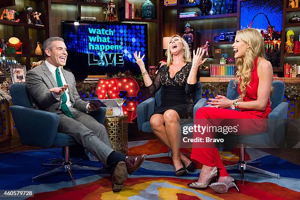 Pictured : Andy Cohen, Vicki Gunvalson and Beth Ostrosky Stern --