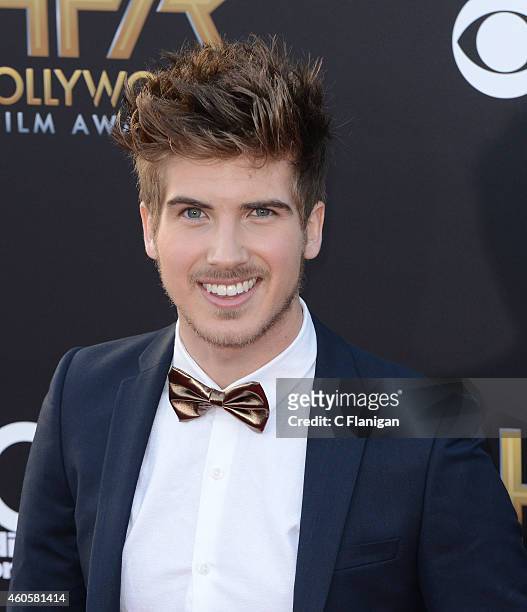 Joey Graceffa attends the 18th Annual Hollywood Film Awards at The Palladium on November 14, 2014 in Hollywood, California.