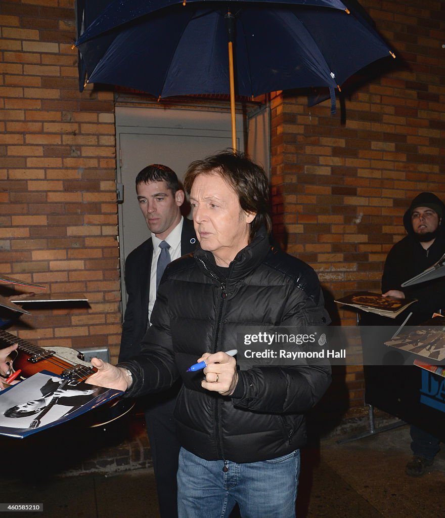 Celebrity Sightings In New York City - December 16, 2014